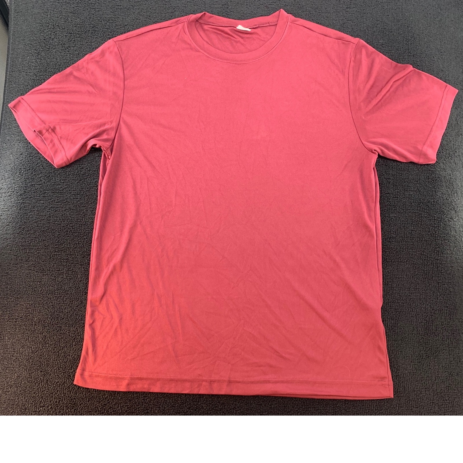 Sport-Tek Mens Medium Red Short Sleeve Crew Neck Performance T Shirt